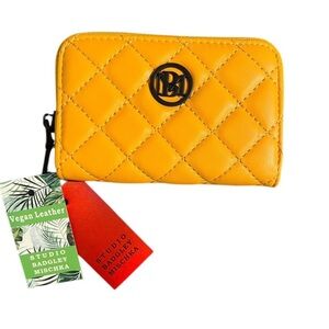 Badgley Mischka Orange Quilted Wallet